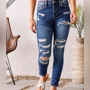 Bridge by gly jeans , high rise ankle skinny jeans